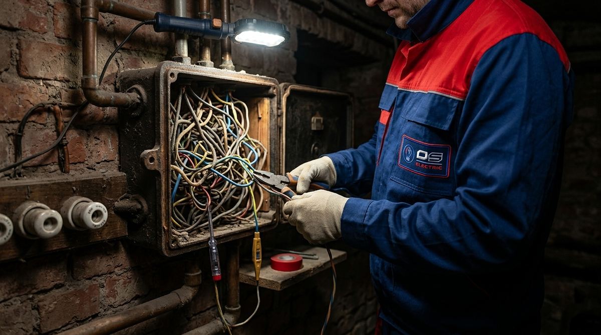 Remont instalacji elektrycznej kamienica Poznań – OS Electric